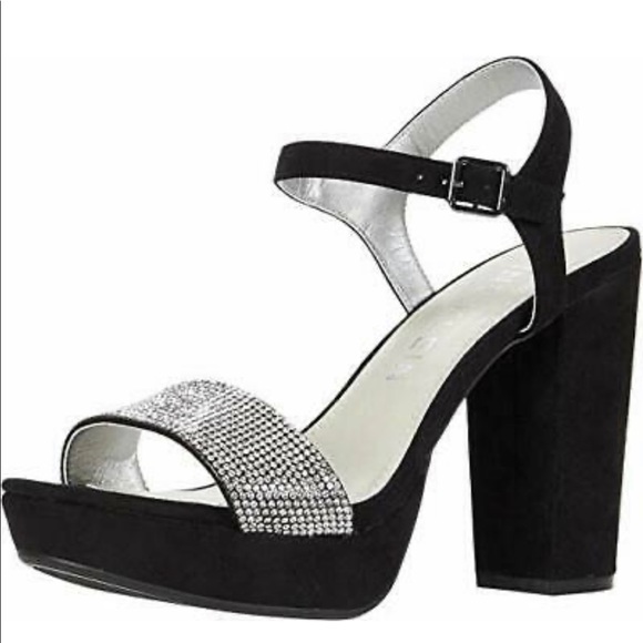 ANNE KLEIN Akleo Faux Crystal plataforma Black 6.5 - Picture 5 of 5